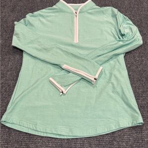 Footjoy FJ golf performance shirt Women’s Medium River Landing Quarter Zip